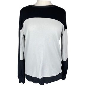 ONLY & SONS Men’s Black and White Crewneck Long sleeve Sweater Size M